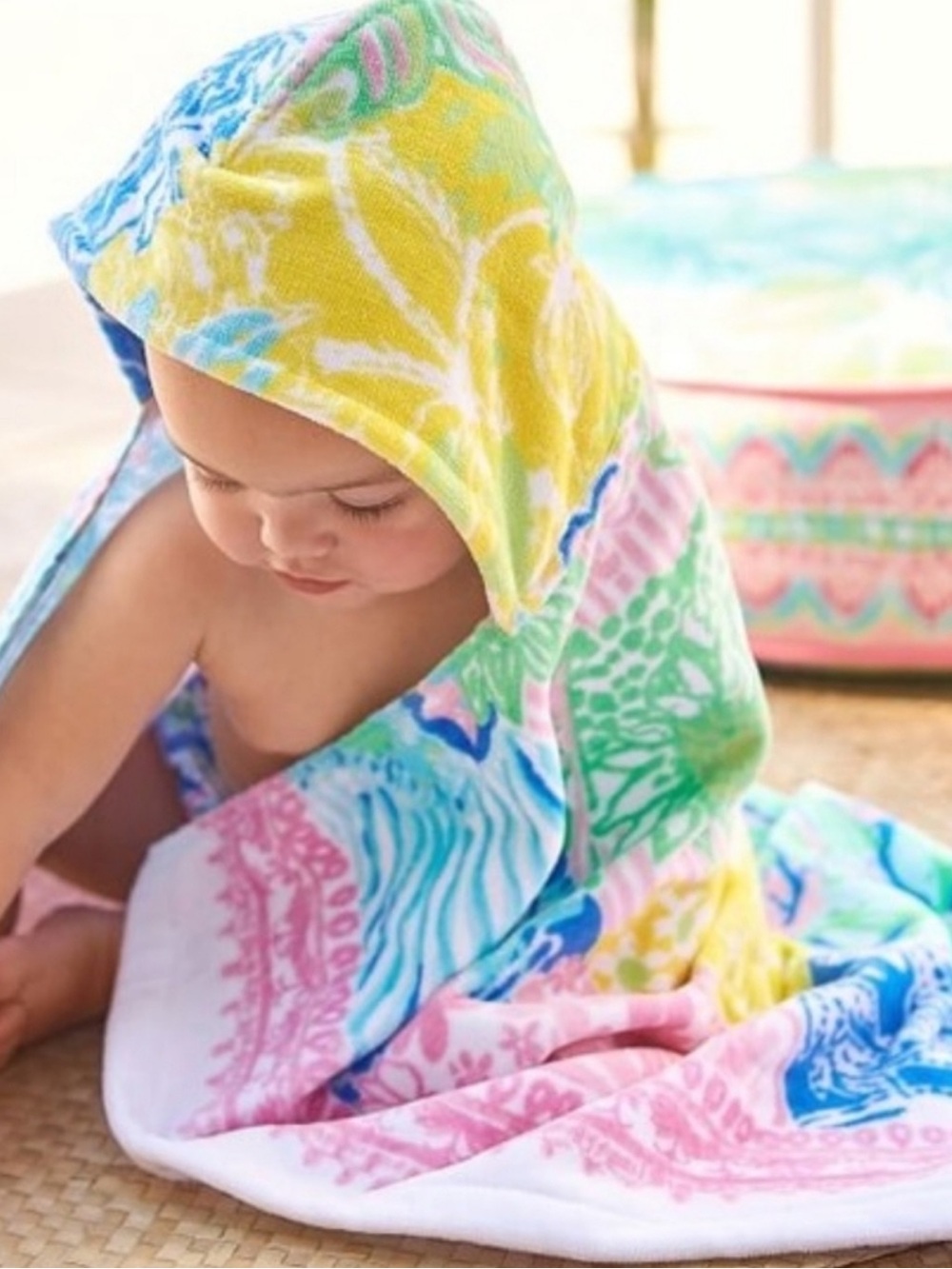 2-PACK Lilly Pulitzer x Pottery Barn Baby Hooded Beach Towel